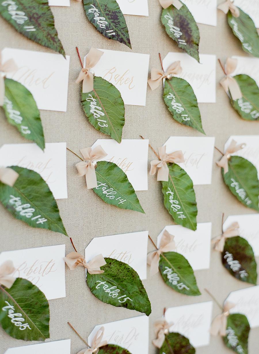 DIY nature escort card ideas | One Fab Day