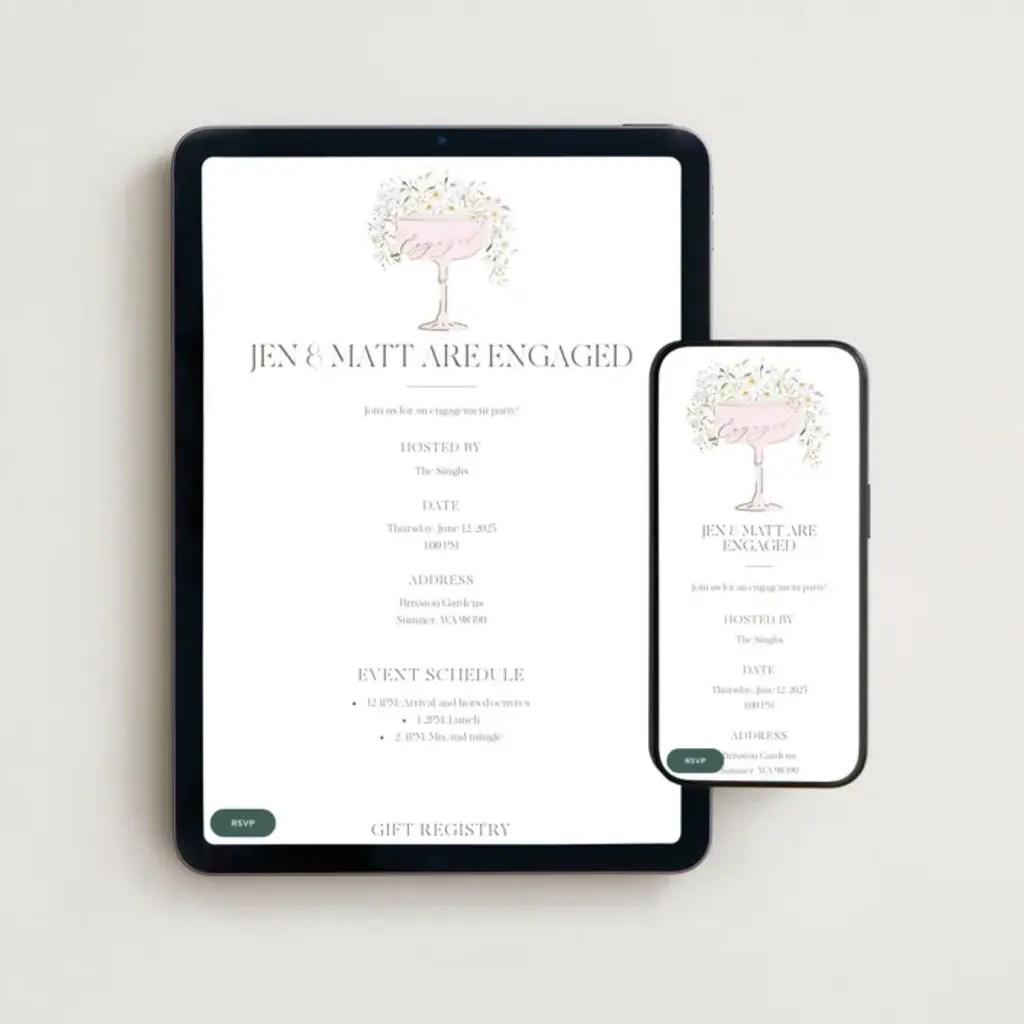 Online invitation - wedding e-invites